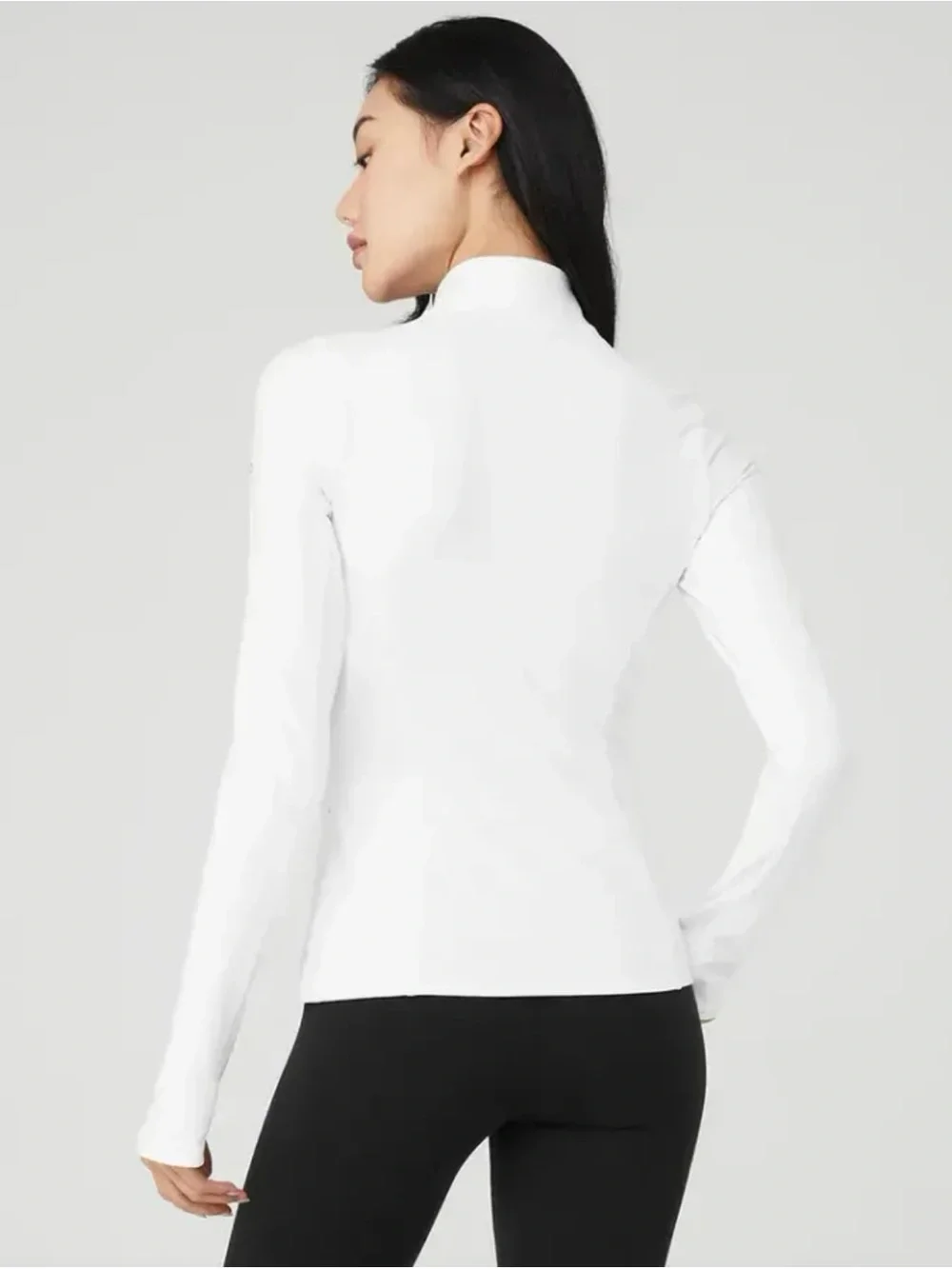 ALO Yoga Alosoft 1/2 Zip Rapid Pullover White XS